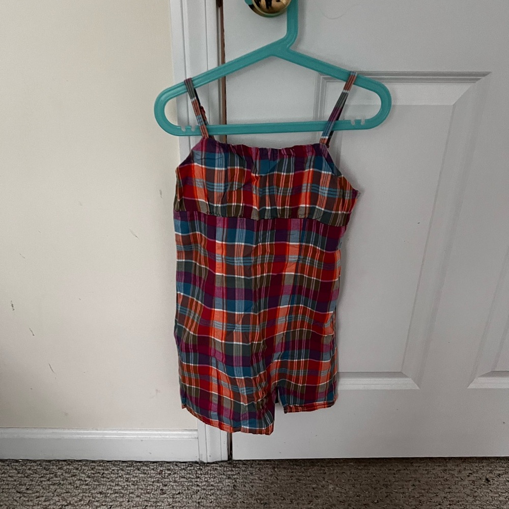 art class Multicolor Plaid Kids Casual Dress